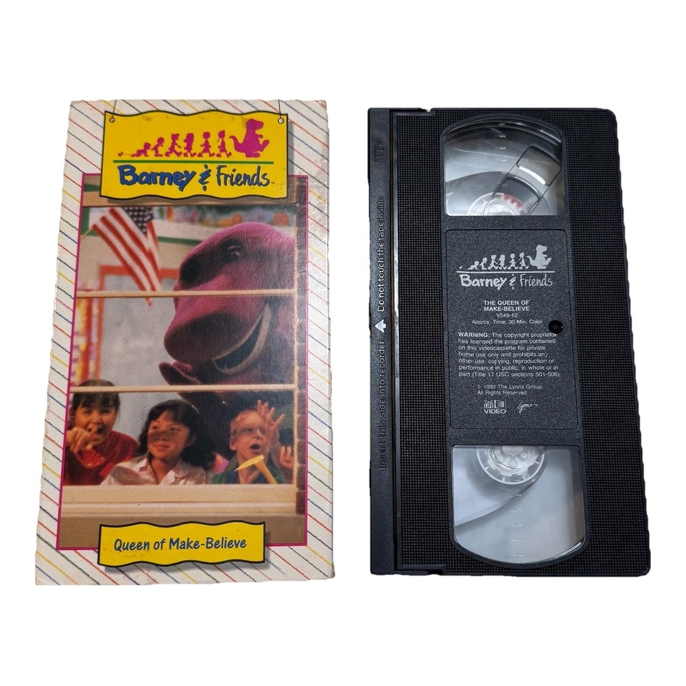 Barney & Friends: Queen of Make Believe VHS 1992 Time Life Video The Lyons Group